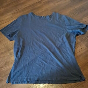 Robert Barakett Blue Grey Loose Fit Scoop Neck Tee Shirt A42